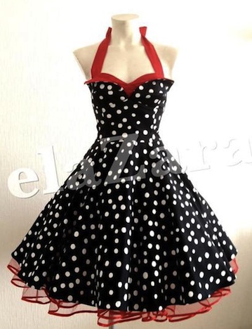 elaZara Petticoat Kleid schwarz rot weiß