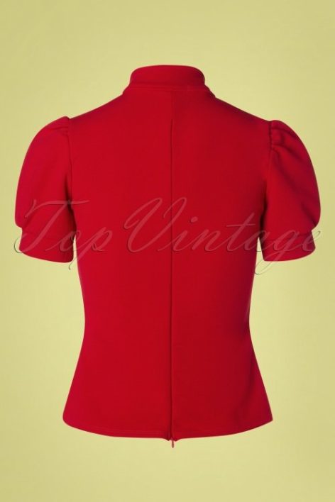 50s Fenna Top in Red