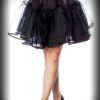 Belsira Petticoat kurz "Rockabella" - schwarz von Rockabilly Rules
