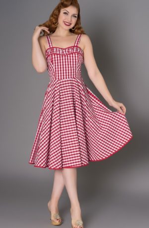 Sheen Clothing Sommer Kleid Angie Vichy von Rockabilly Rules