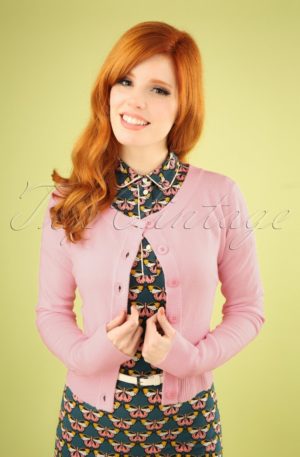 50s Dolly Cardigan in Light Pink