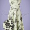 50s Veronique Floral Swing Dress in Mint