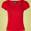 50s Mia Top in Red