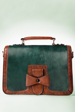 Antike Handtasche in Grün
