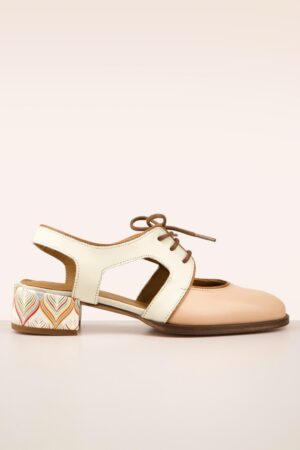 Colette Sandalen in Creme und Blush
