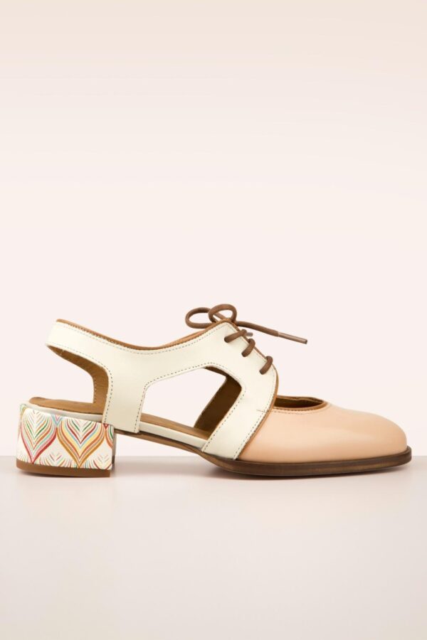 Colette Sandalen in Creme und Blush
