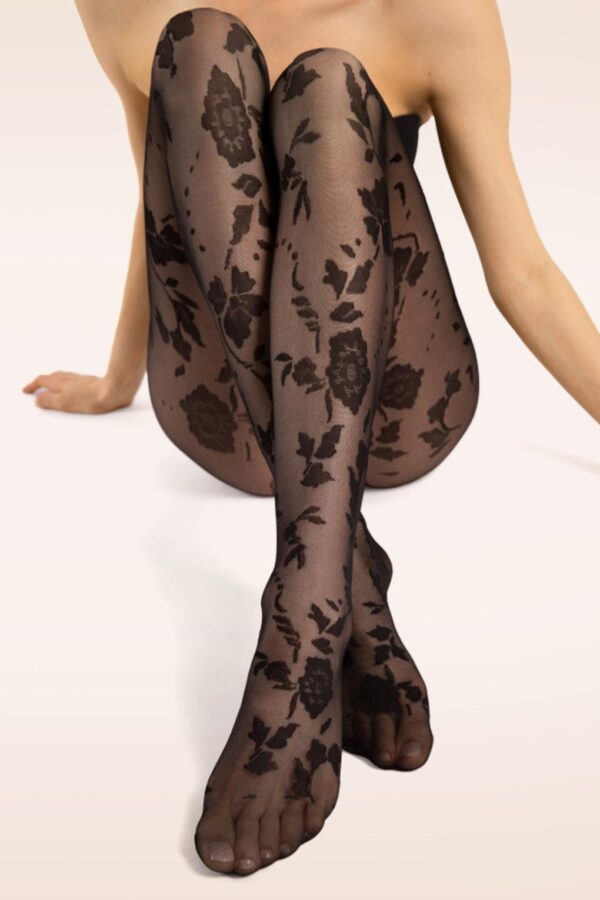Flores Strumpfhosen in Schwarz