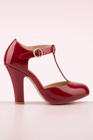 June Mühelos elegante Lackpumps in feurigem Rot