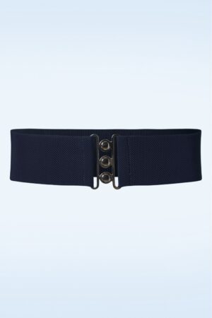 Lauren Retro-Stretchgürtel in Marineblau
