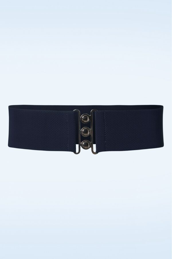 Lauren Retro-Stretchgürtel in Marineblau