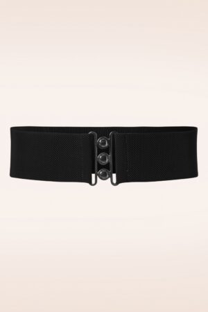 Lauren Vintage Stretch Gürtel in Schwarz