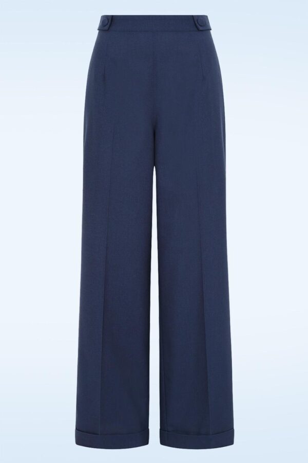 Lois Love Stoffhose in Marineblau