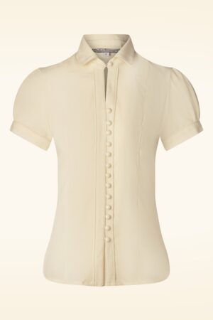 Margot Bluse in Altweiß