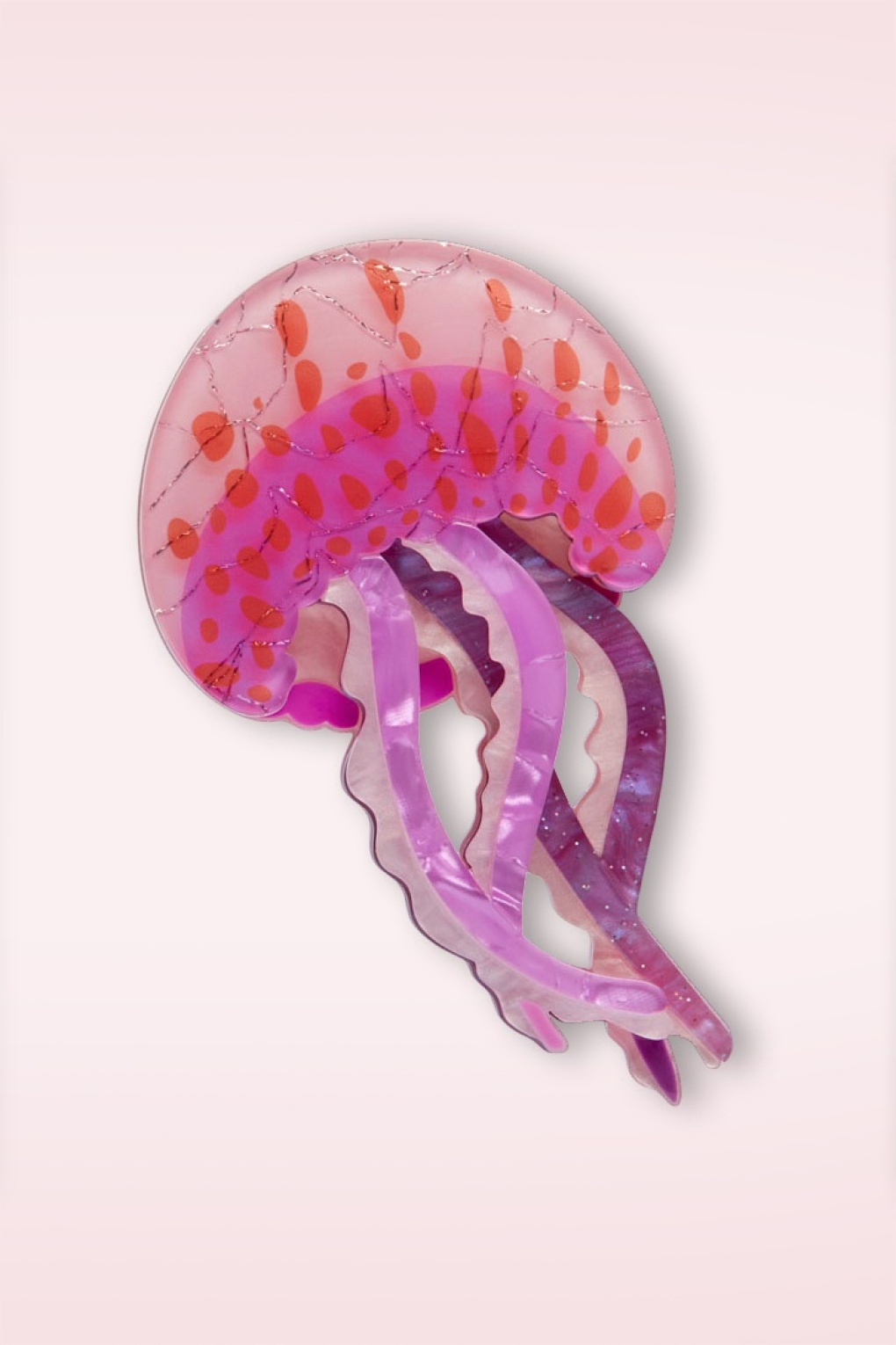 Mauve Stinger Jellyfish Brosche