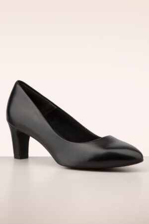 Sally Leder Pumps in Schwarz