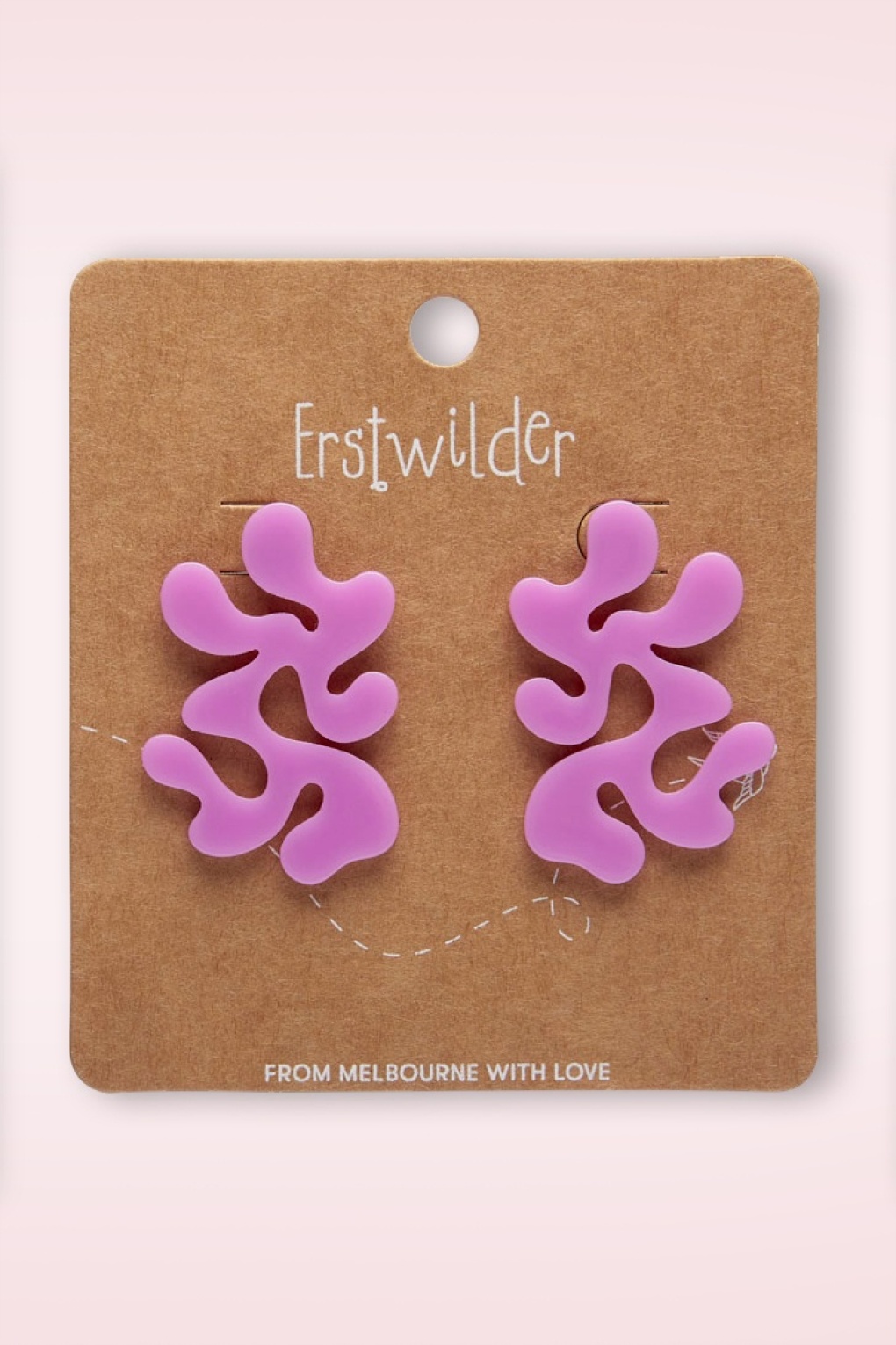 Statement Korallenohrringe in Pink