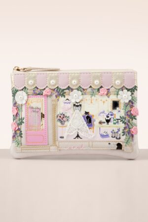 The Wedding Shop Zipper Coin Portemonnaie in Champagne