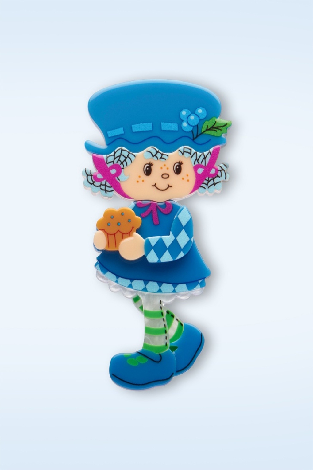 Blueberry Muffin Brosche