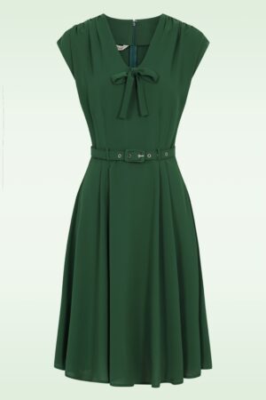 Holly Swing Kleid in Grün.