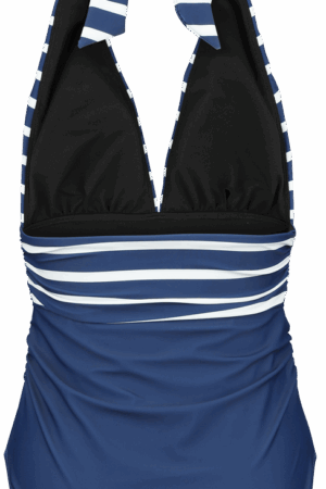Rock Rebel by EMP - Rock Badeanzug - Retro Neckholder Swim Suit - S bis XXL - für Damen - Größe M - navy