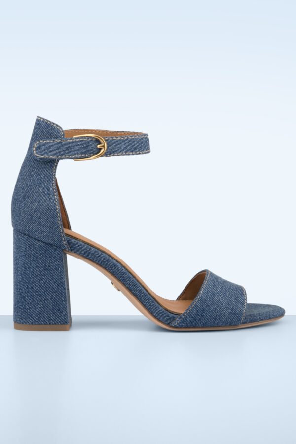 Tori High Heel Sandaletten in Jeansstoff
