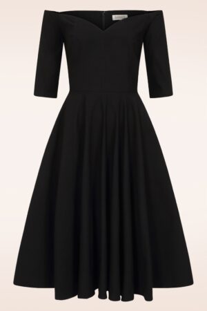 Amalia Swing Kleid in Schwarz