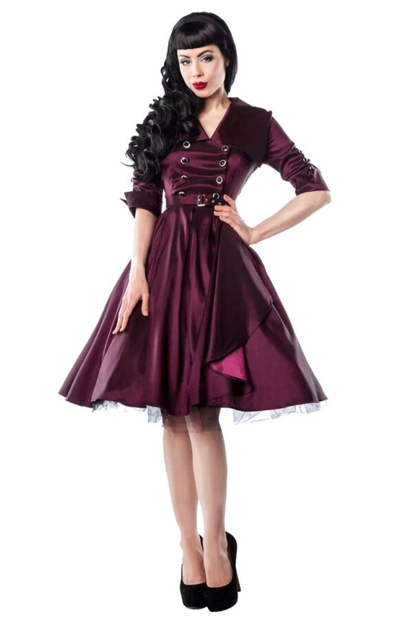 Atixo A-Linien-Kleid 50er Jahre Pin Up