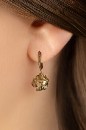 Freya Flower Ohrringe in Gold