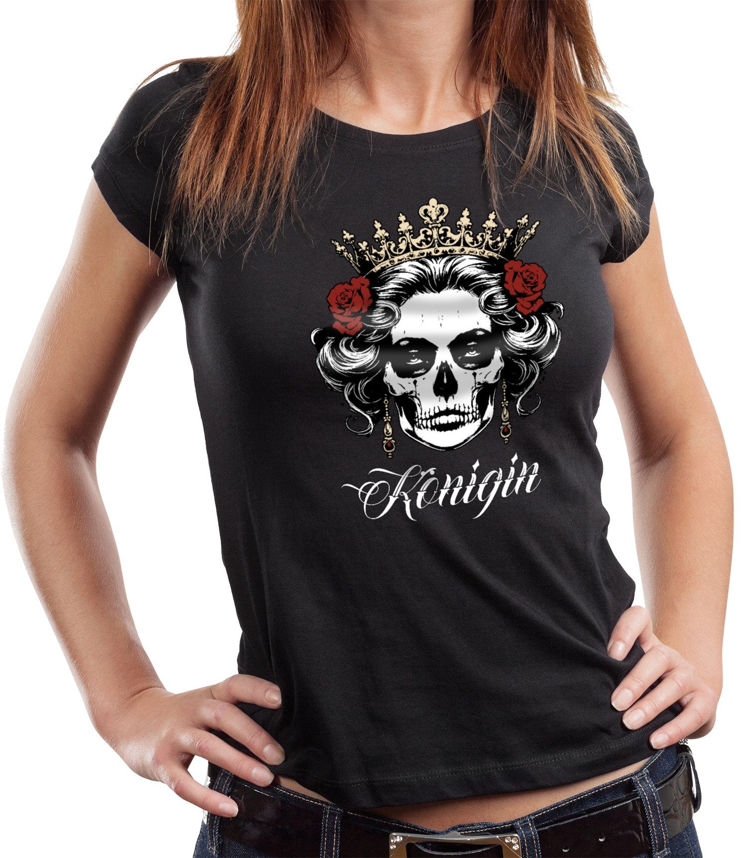 GASOLINE BANDIT® T-Shirt Damen Lady Biker