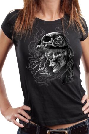 GASOLINE BANDIT® T-Shirt Damen Lady Biker-Shirt: