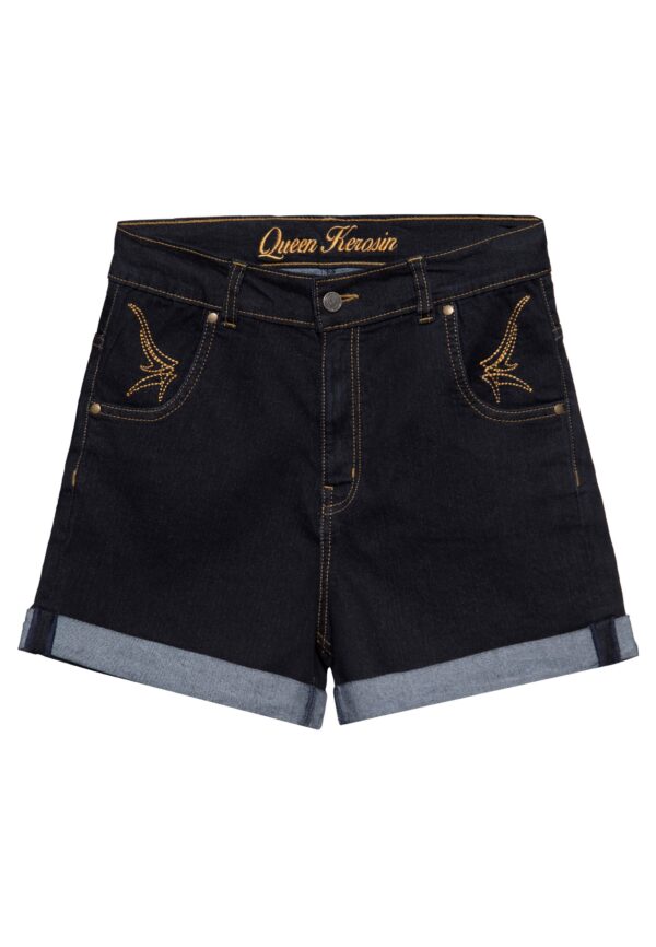 QueenKerosin Jeansshorts High Waist