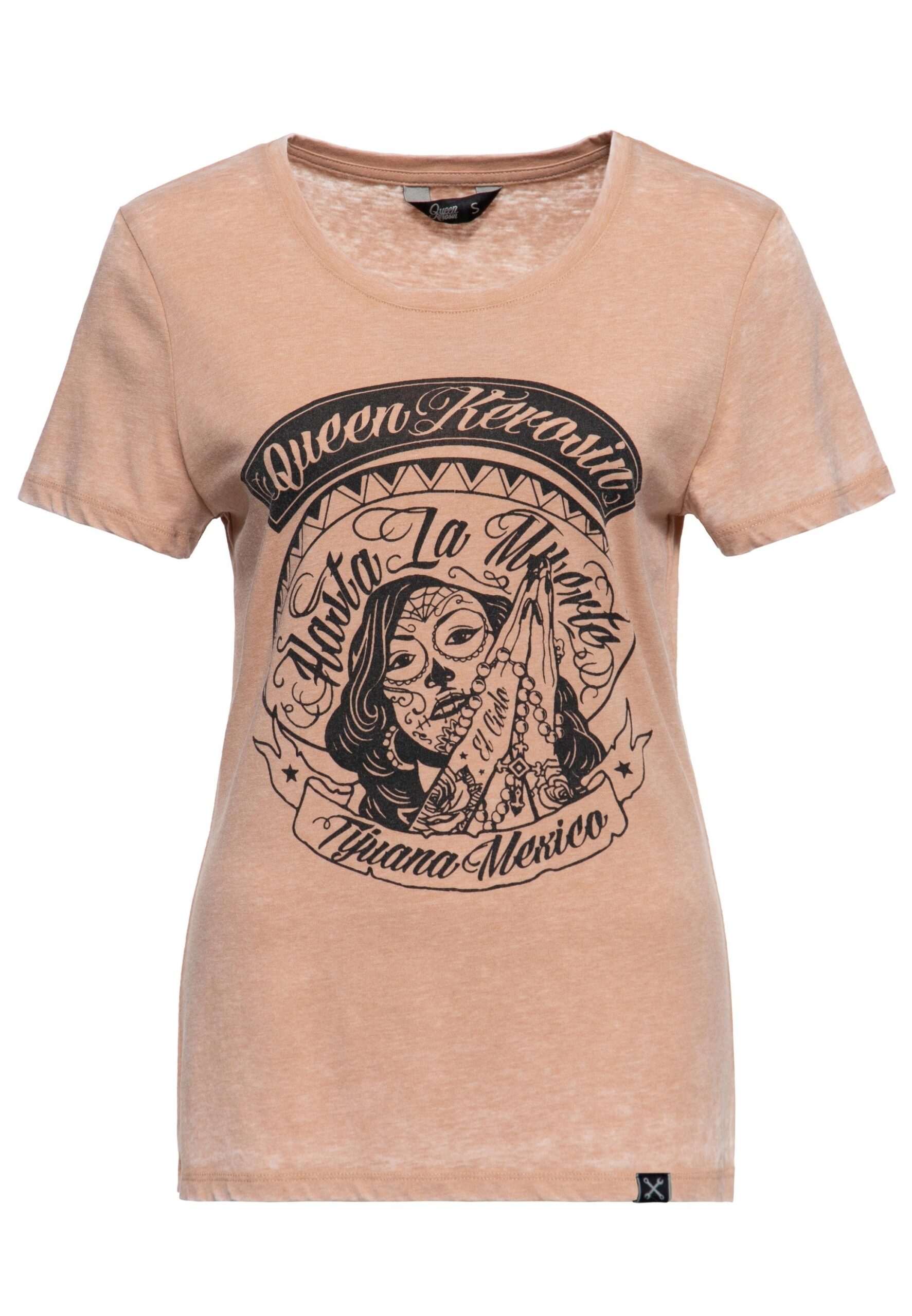 QueenKerosin T-Shirt Hasta La Muerte (1-tlg)