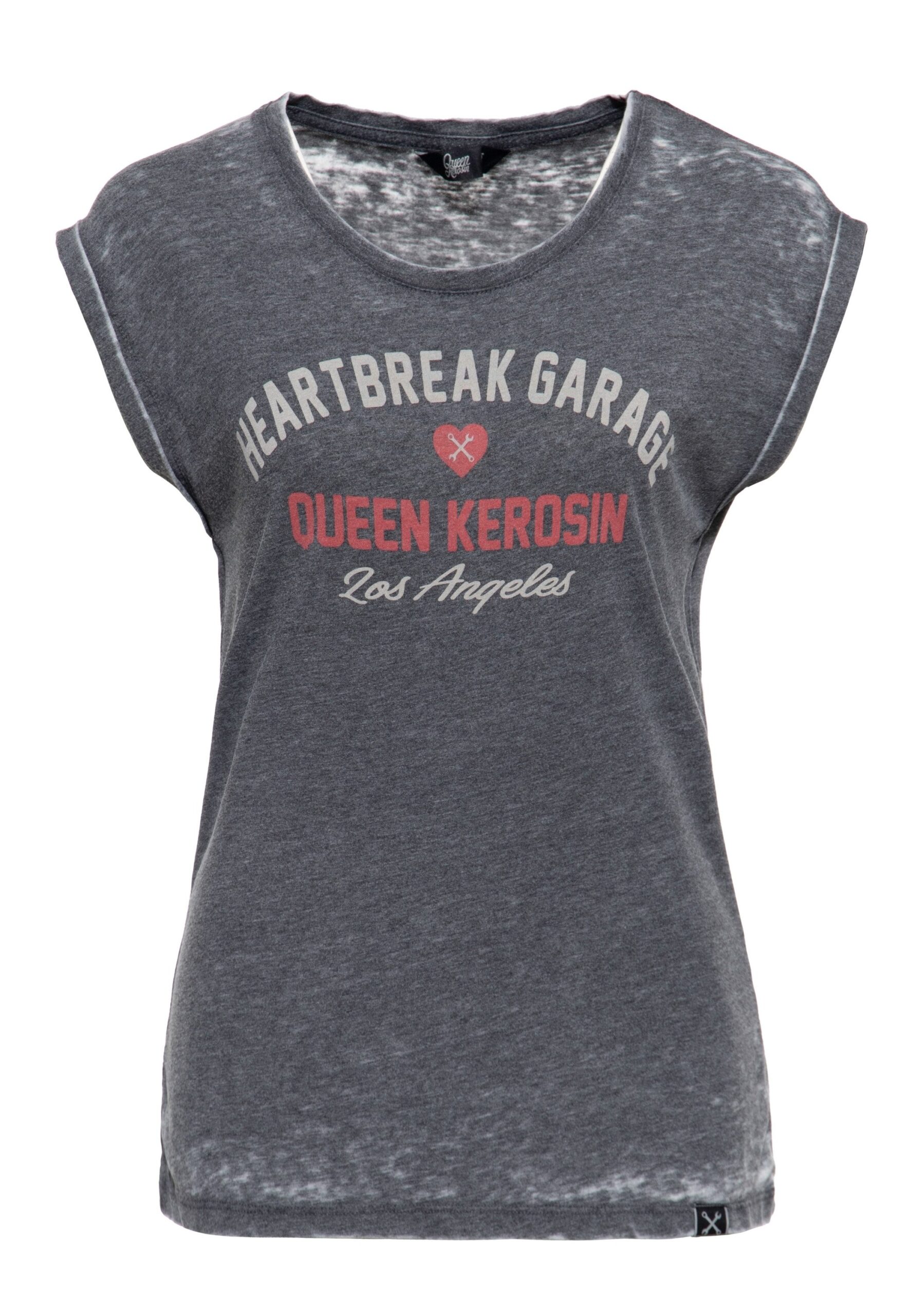 QueenKerosin T-Shirt Heartbreak Garage (1-tlg) mit