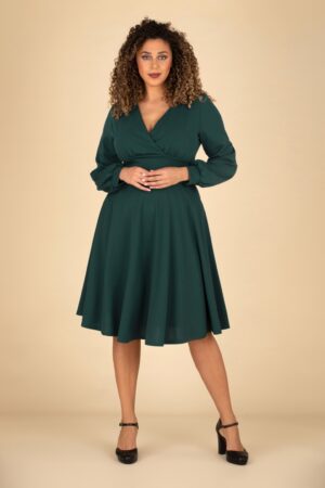 Helaine Swingkleid in Waldgrün