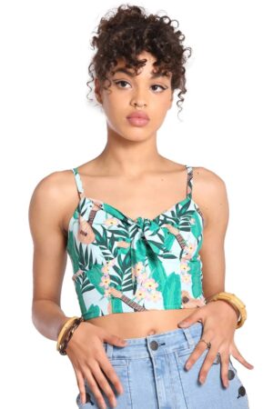 Hell Bunny Crop-Top Ululani Retro Vintage