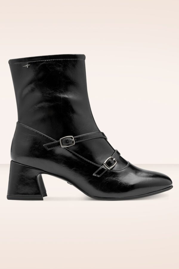 Phoebe Patent Stiefeletten in Schwarz