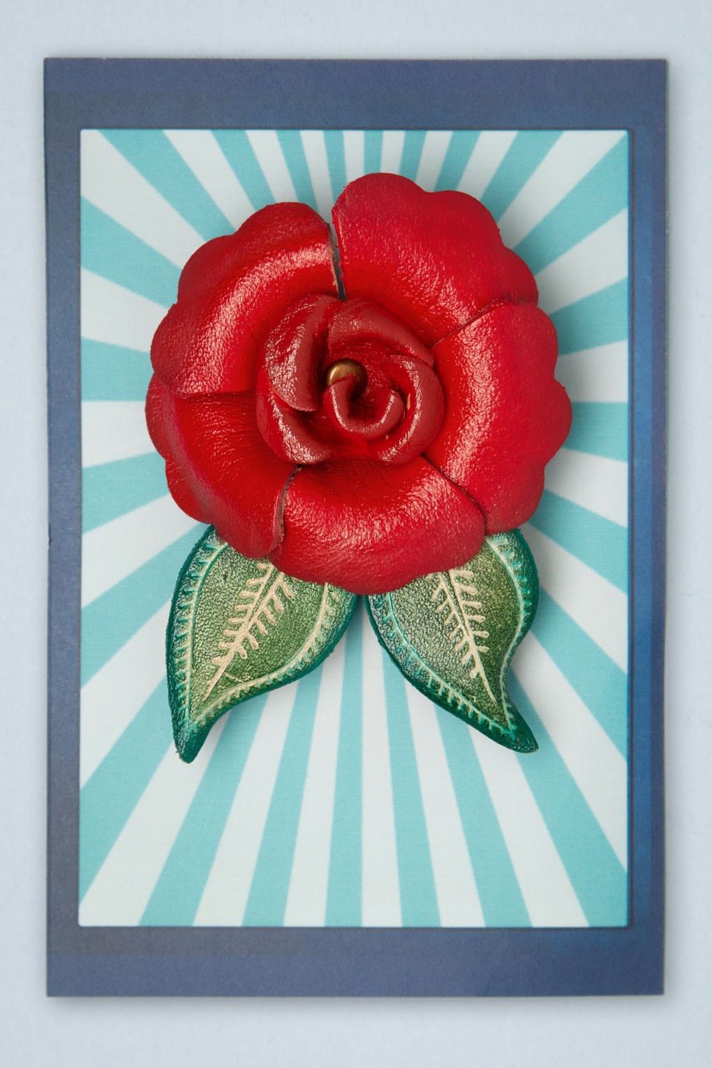 Primel-Brosche in Rot