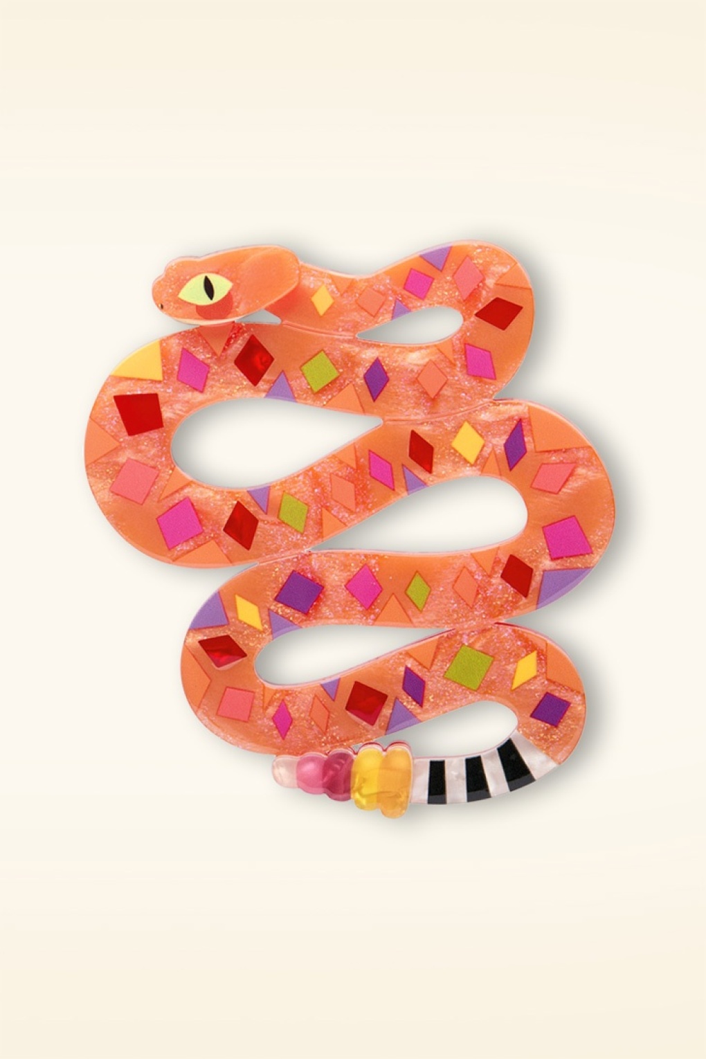 The Rowdy Rattlesnake Brosche