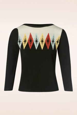 Atomic Star Pullover in Schwarz