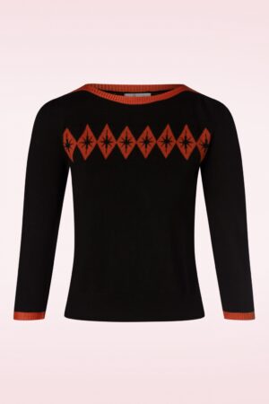 Atomic Star Pullover in Schwarz und Rot