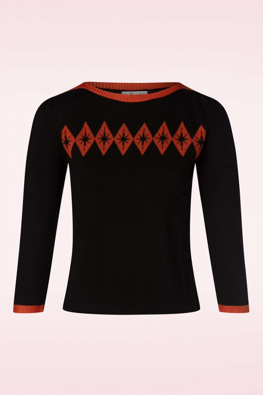 Atomic Star Pullover in Schwarz und Rot