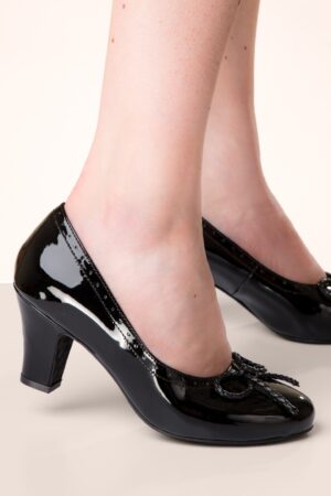 Ava Bow for Elegance Pumps in Schwarz