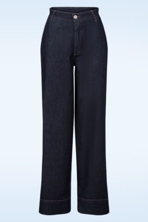 Easy Flow Leichte Jeans in Indigo Blau.
