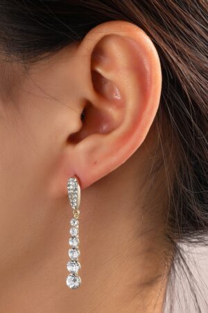 Feel The Spark Strass Ohrringe in Gold.