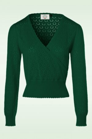 Instinct Wrap Top in Waldgrün