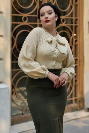 Julia Marigold Bluse in hellem Senfgelb