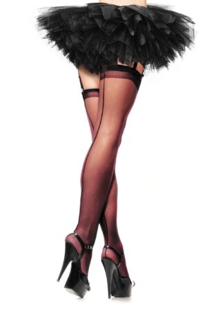 Leg Avenue Overknees Klassische Strapsstrümpfe mit