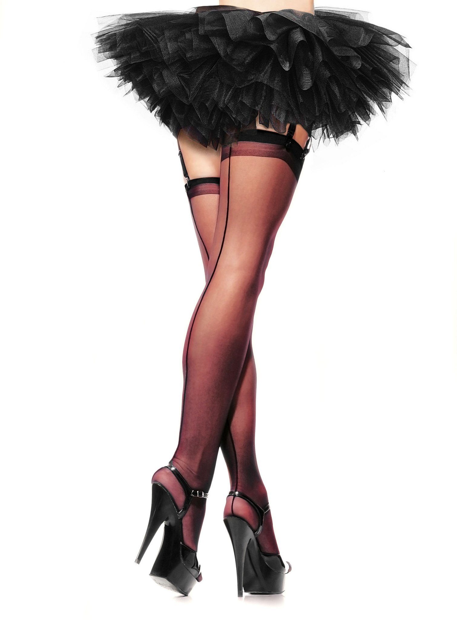 Leg Avenue Overknees Klassische Strapsstrümpfe mit