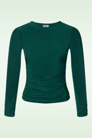 Lena Slinky Top in Waldgrün