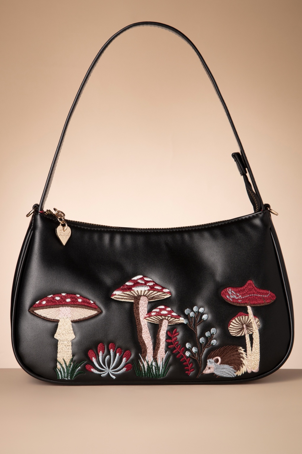 Woodland Hippie Vibes Handtasche in Schwarz